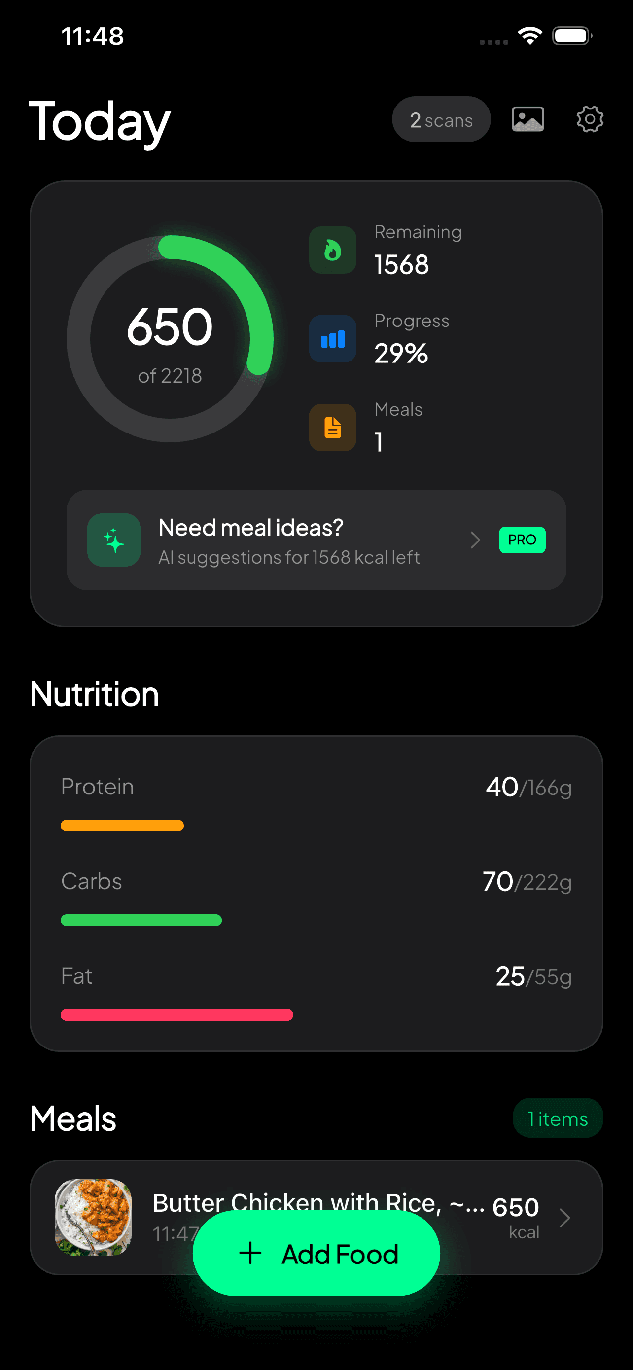 MeaLens Progress - Track your nutrition progress